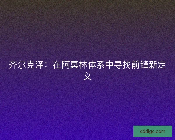 齐尔克泽：在阿莫林体系中寻找前锋新定义